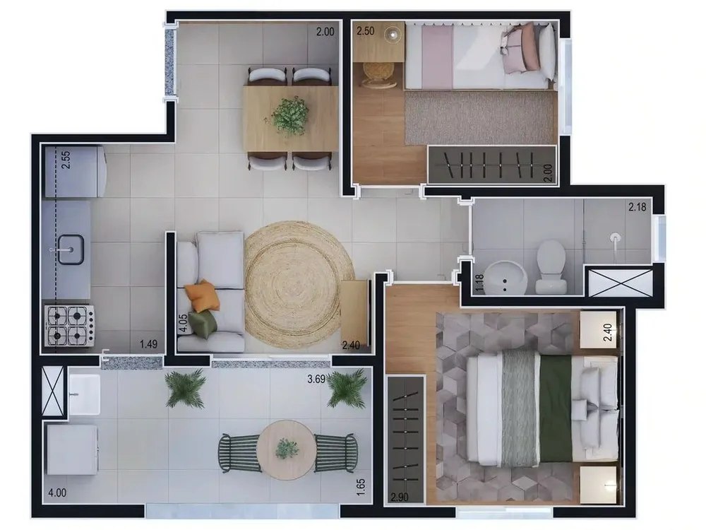 Apartamento, 2 quartos, 41 m² - Foto 7