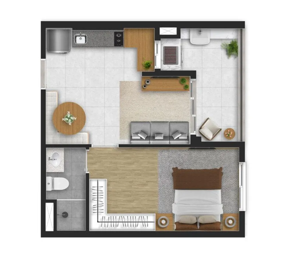 Apartamento, 1 quarto, 25 m² - Foto 5