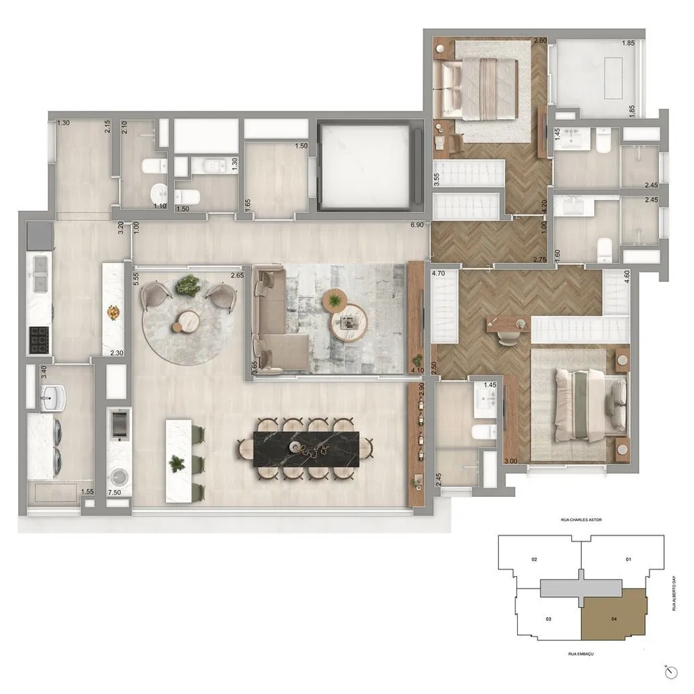 Apartamento, 3 quartos, 136 m² - Foto 9