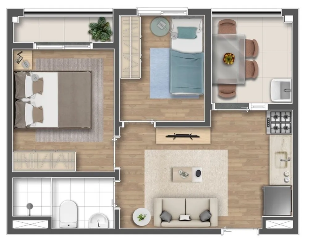 Apartamento, 2 quartos, 36 m² - Foto 11