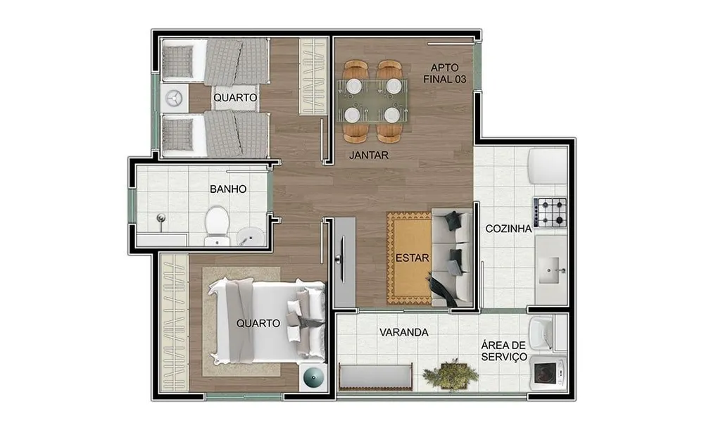 Apartamento, 2 quartos, 61 m² - Foto 5