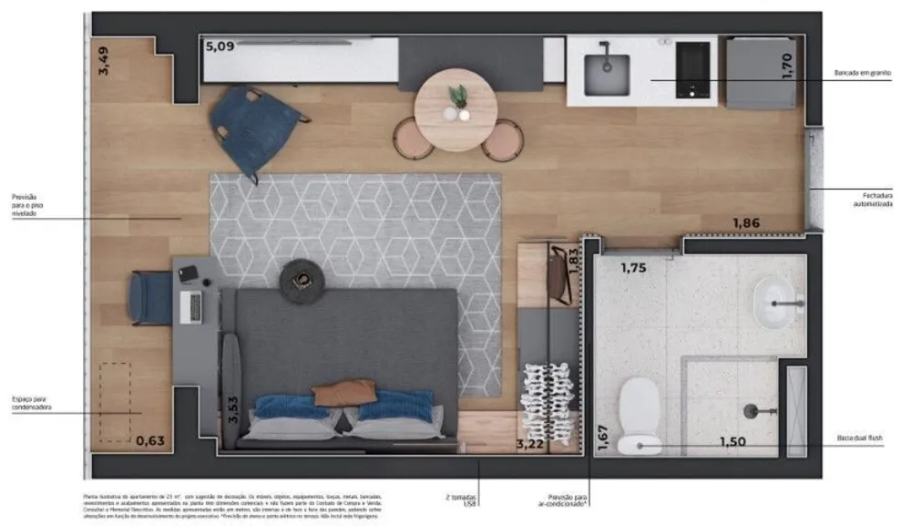 Apartamento, 2 quartos, 46 m² - Foto 11
