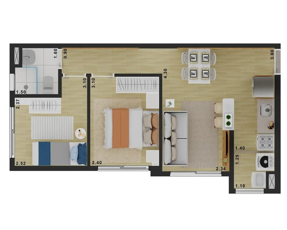 Kitnet-Studio, 29 m² - Foto 11
