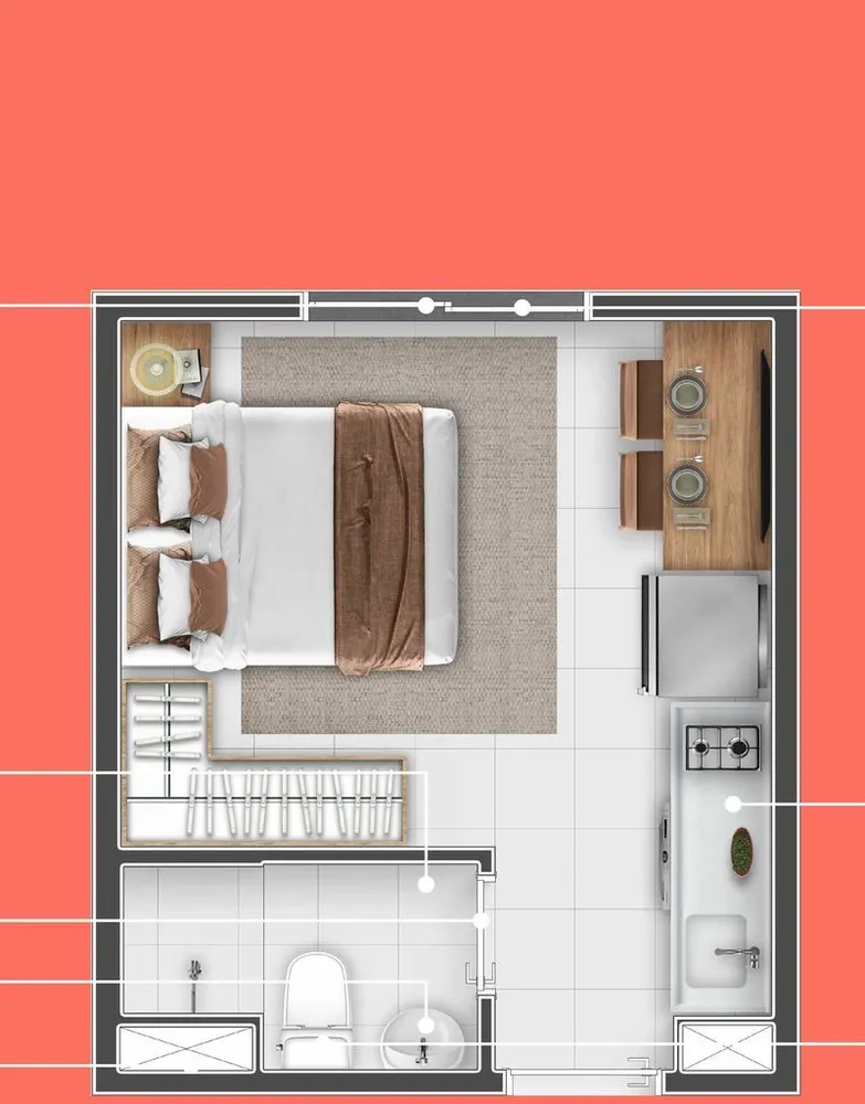 Apartamento, 2 quartos, 46 m² - Foto 12