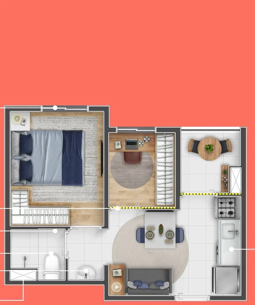 Apartamento, 2 quartos, 46 m² - Foto 9