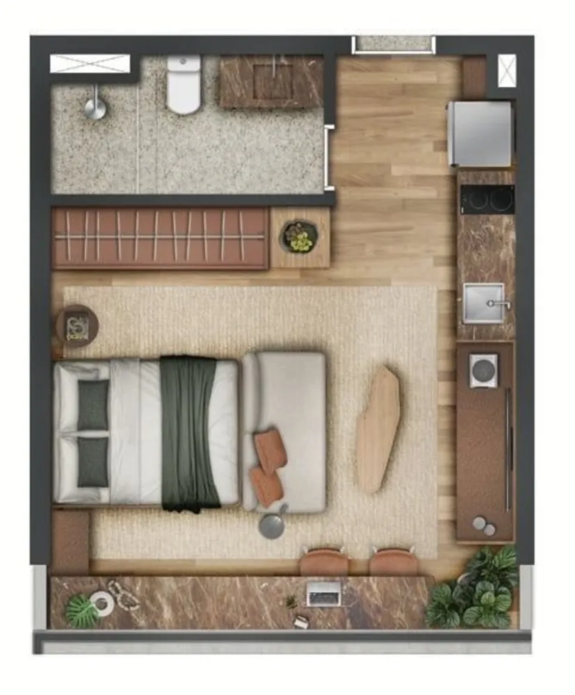 Kitnet-Studio, 42 m² - Foto 6