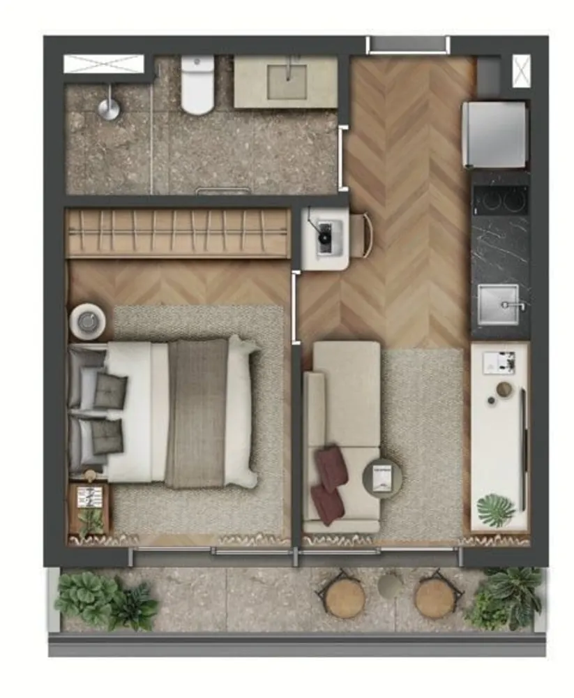 Kitnet-Studio, 42 m² - Foto 5