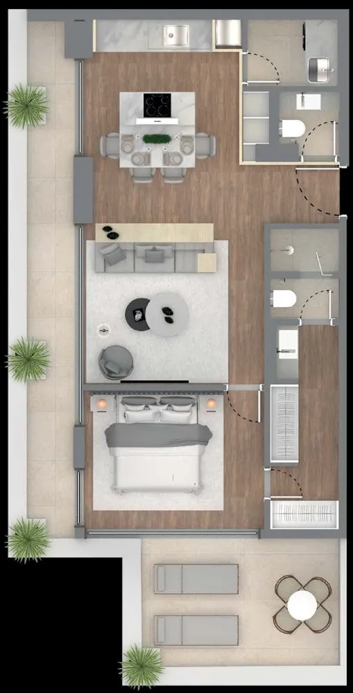 Apartamento, 1 quarto, 194 m² - Foto 7