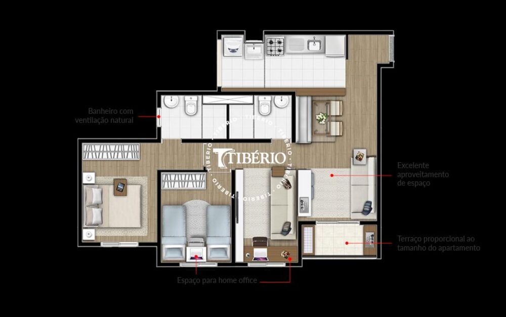 Apartamento, 2 quartos, 48 m² - Foto 19