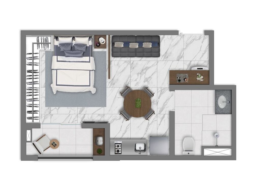 Apartamento, 3 quartos, 55 m² - Foto 3