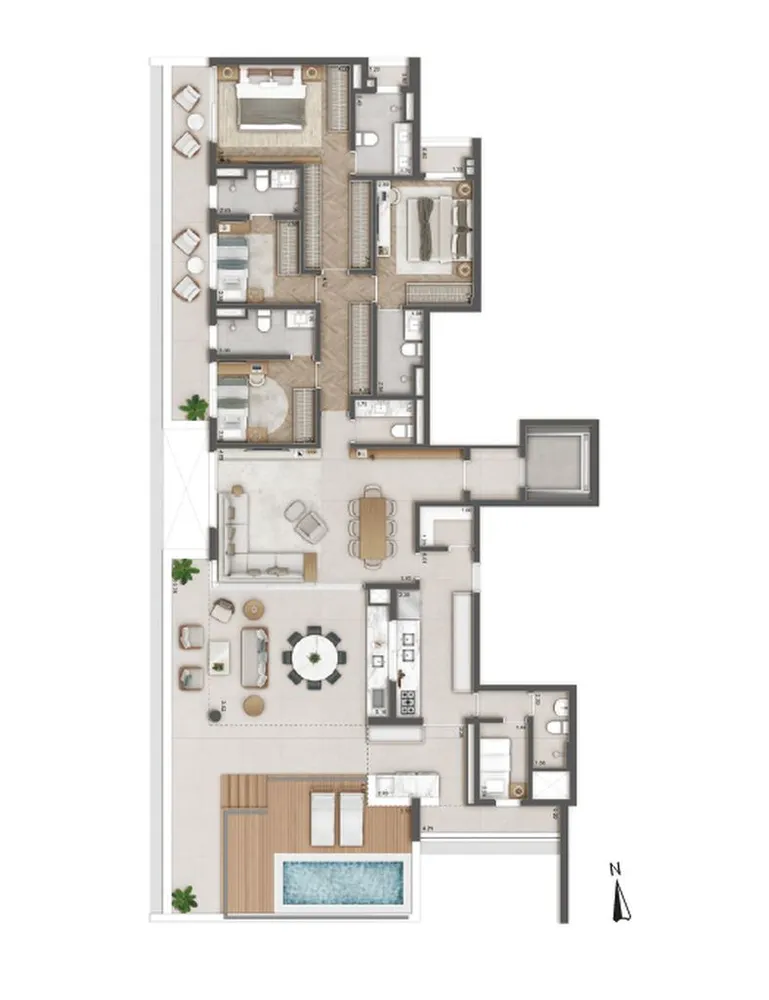 Apartamento, 3 quartos, 114 m² - Foto 1