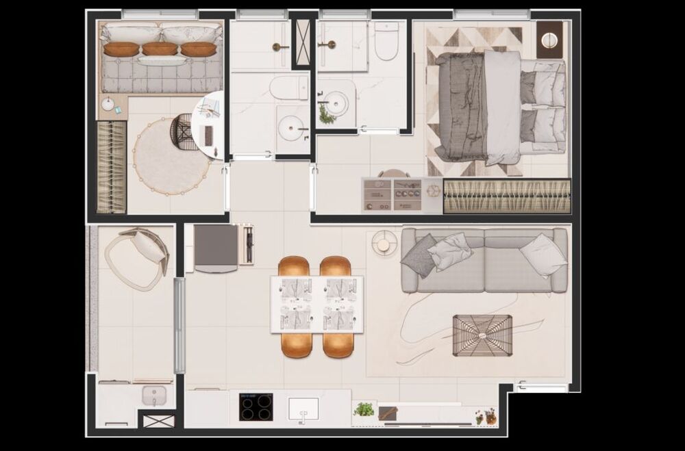 Apartamento, 2 quartos, 44 m² - Foto 19