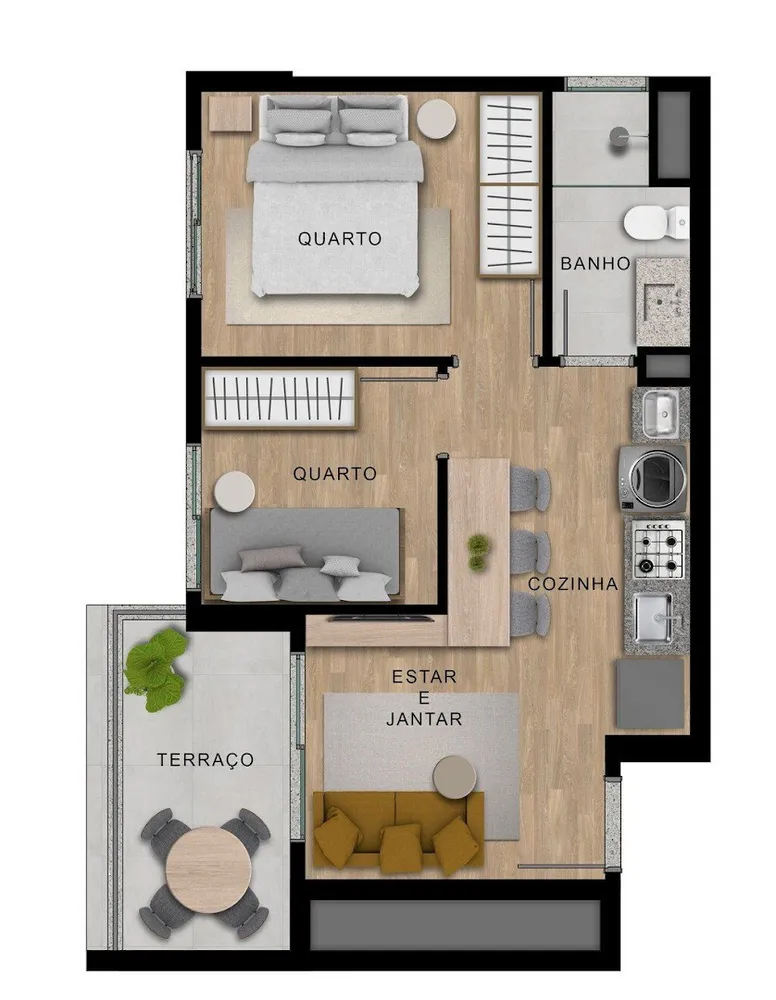Apartamento, 2 quartos, 41 m² - Foto 6