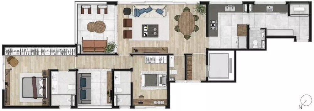 Apartamento à venda com 4 quartos, 438m² - Foto 1