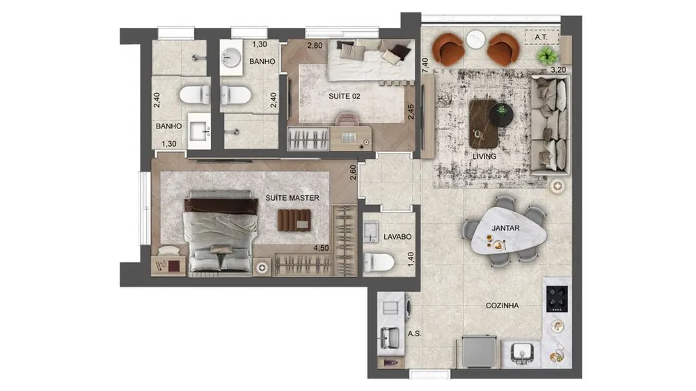 Apartamento, 1 quarto, 42 m² - Foto 12