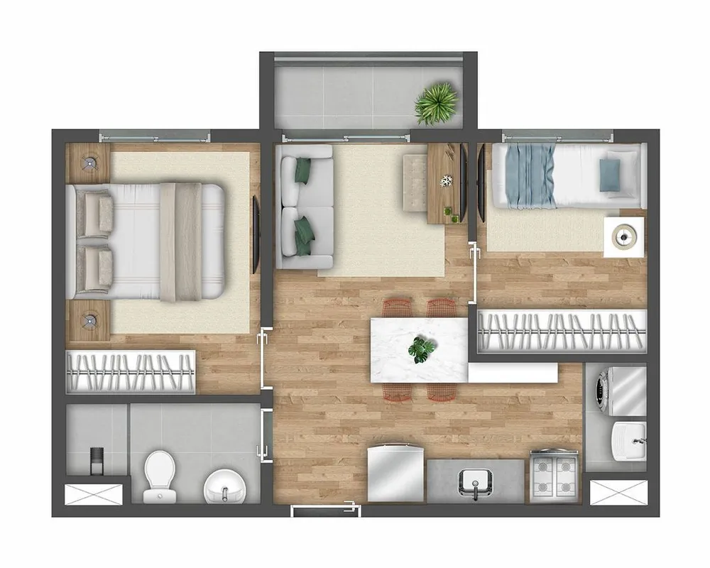 Apartamento, 2 quartos, 36 m² - Foto 7