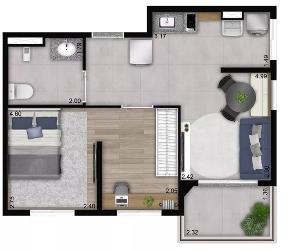 Apartamento, 2 quartos, 40 m² - Foto 12