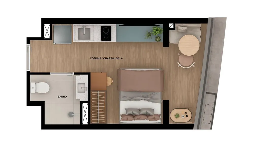 Apartamento, 1 quarto, 28 m² - Foto 9