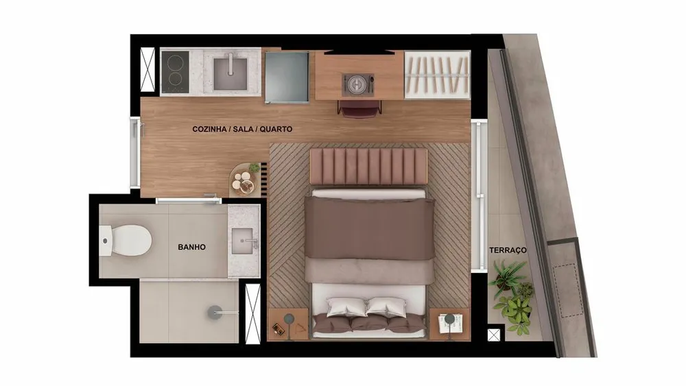 Apartamento, 1 quarto, 28 m² - Foto 7