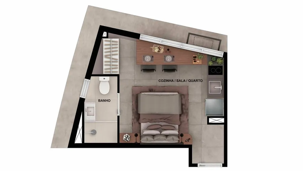 Apartamento, 1 quarto, 28 m² - Foto 10