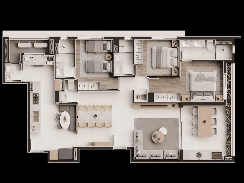 Apartamento, 3 quartos, 161 m² - Foto 4