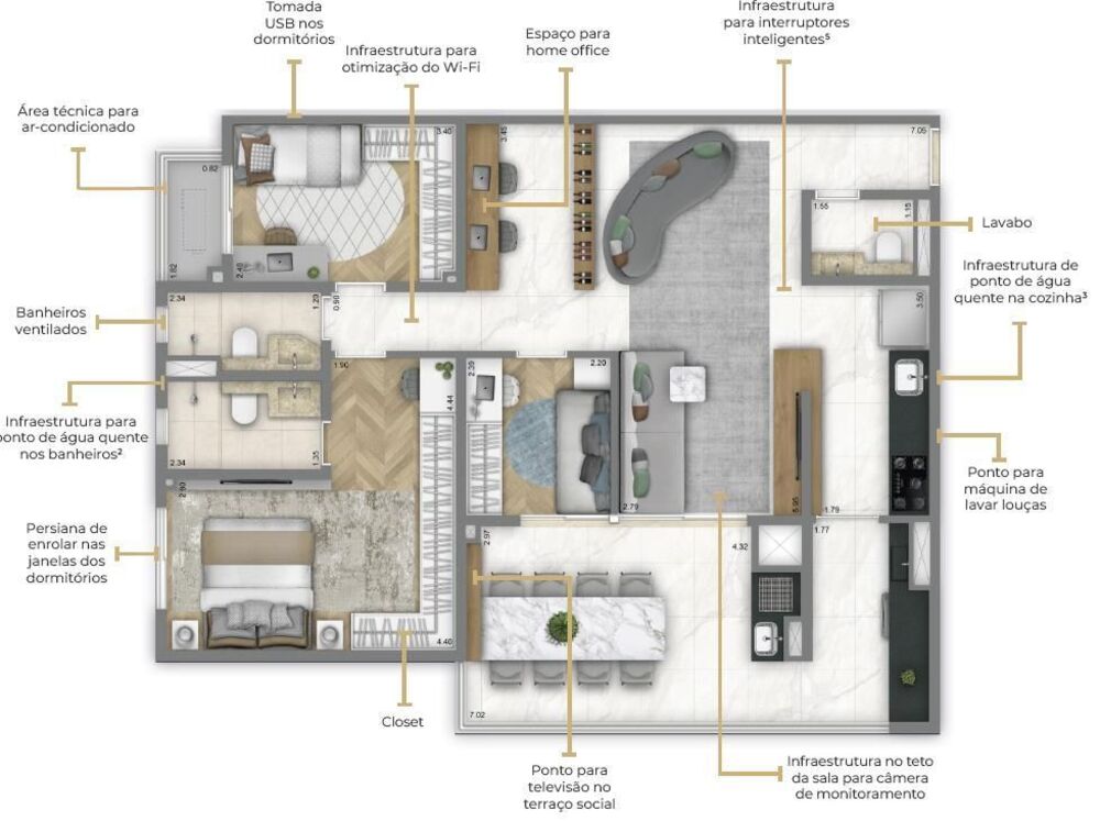 Apartamento, 3 quartos, 104 m² - Foto 24