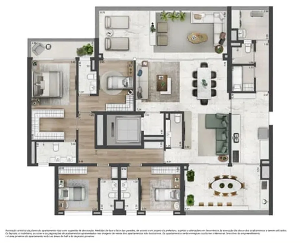 Apartamento, 5 quartos, 552 m² - Foto 3
