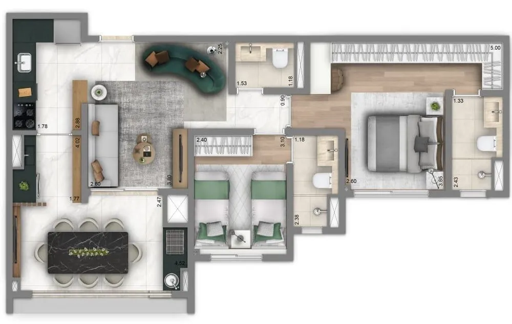 Apartamento, 2 quartos, 103 m² - Foto 10