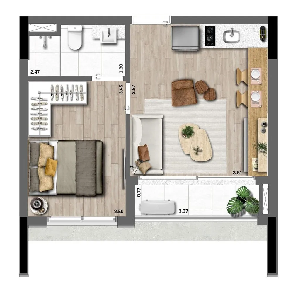 Apartamento, 1 quarto, 82 m² - Foto 10