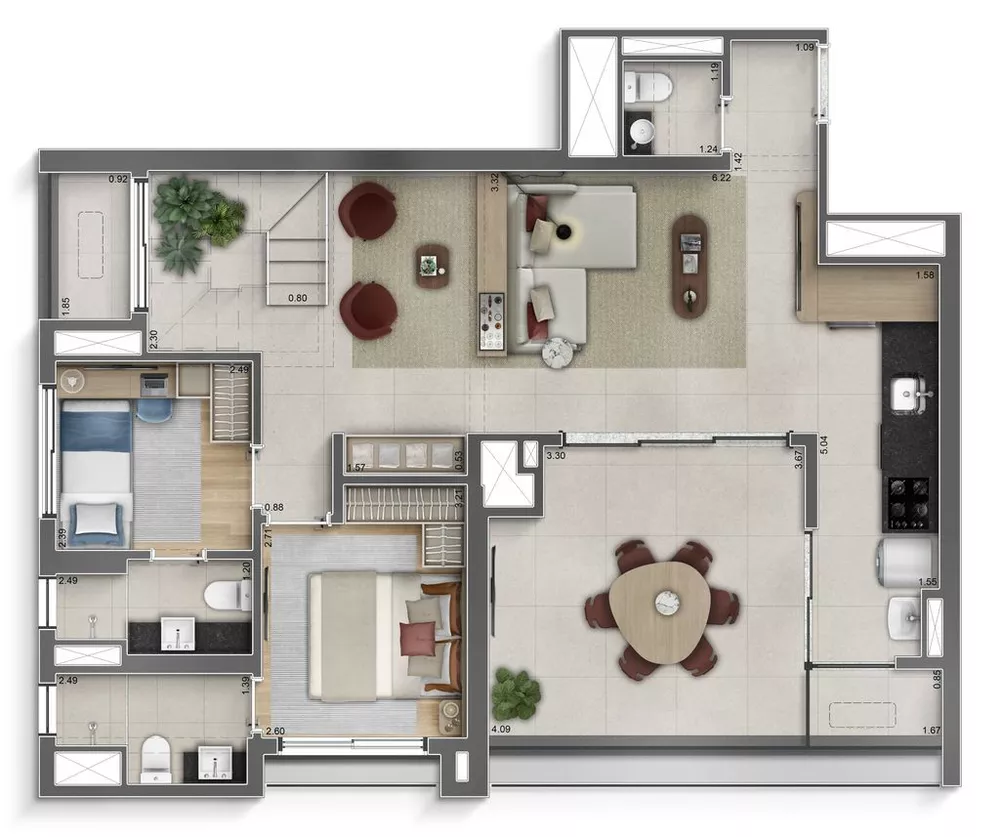 Apartamento, 3 quartos, 92 m² - Foto 14