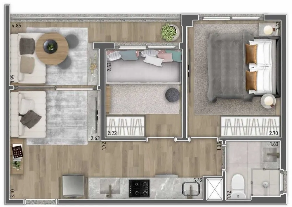 Apartamento, 1 quarto, 30 m² - Foto 11