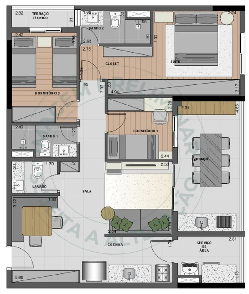 Apartamento, 3 quartos, 90 m² - Foto 9