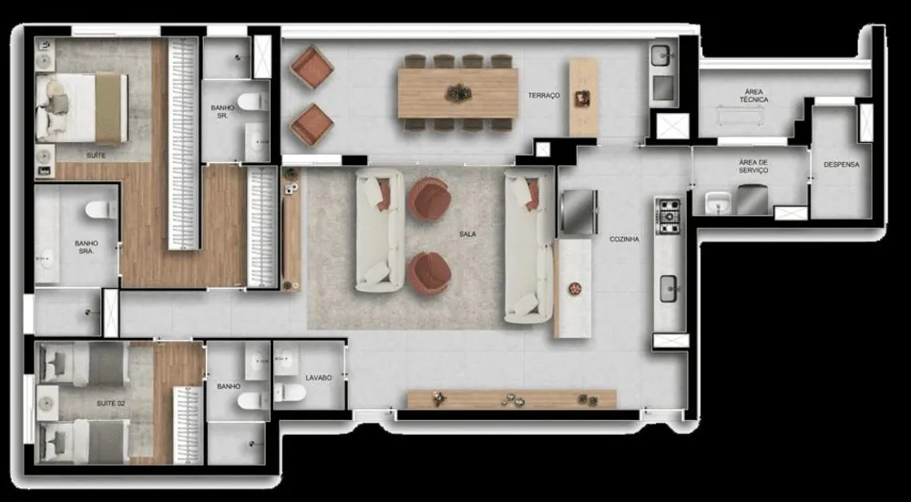 Apartamento, 3 quartos, 90 m² - Foto 1