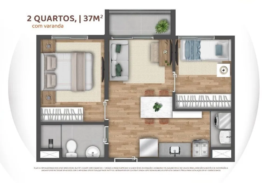 Apartamento, 1 quarto, 26 m² - Foto 9