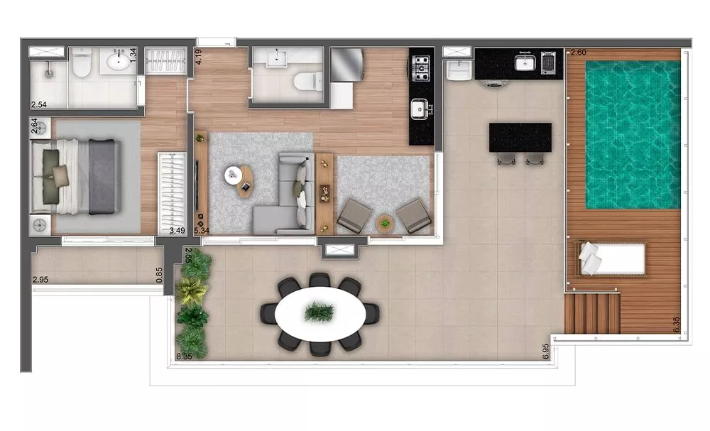 Apartamento, 1 quarto, 57 m² - Foto 31