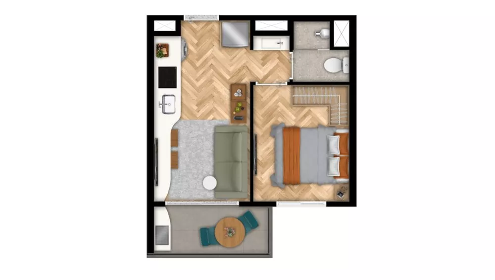 Kitnet-Studio, 30 m² - Foto 27