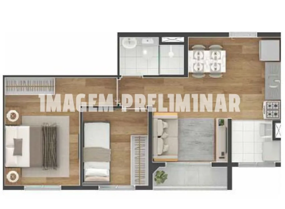 Apartamento, 2 quartos, 37 m² - Foto 8