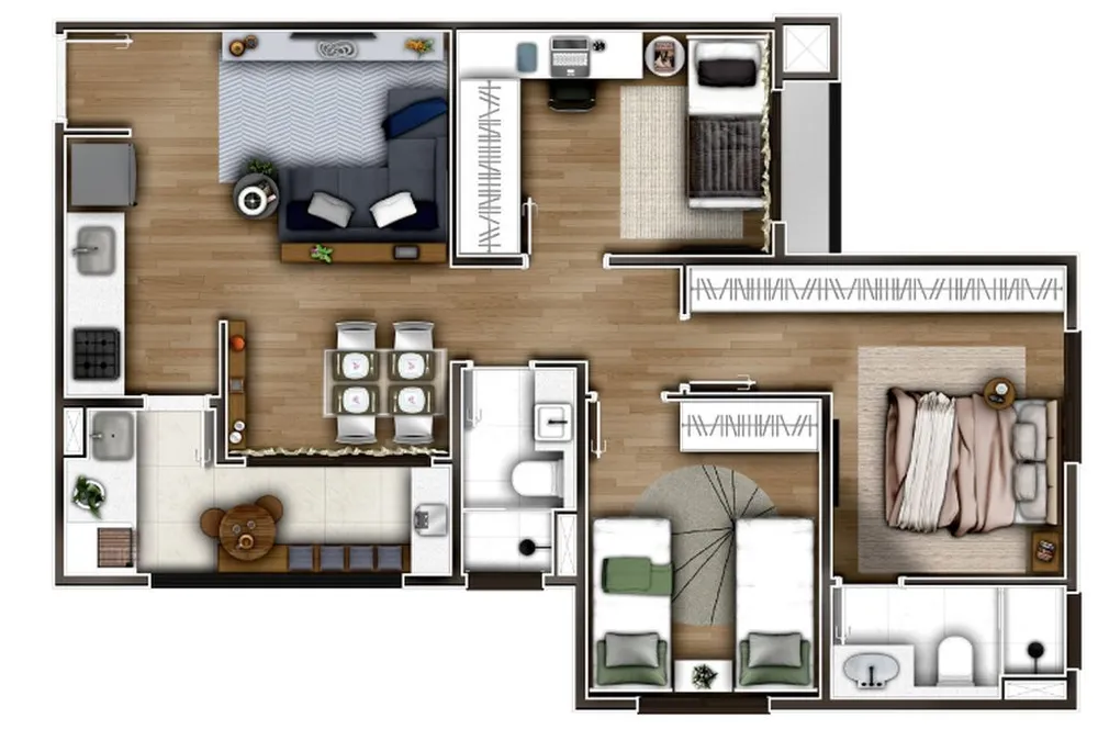 Apartamento, 3 quartos, 68 m² - Foto 7