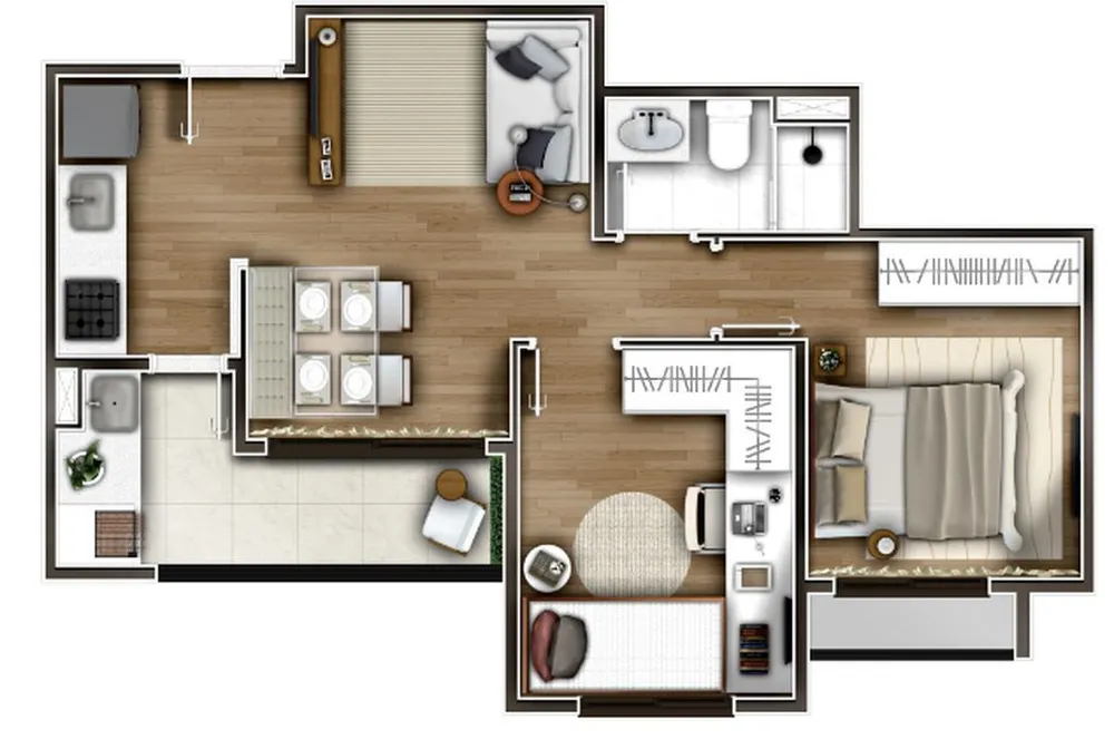 Apartamento, 3 quartos, 68 m² - Foto 5