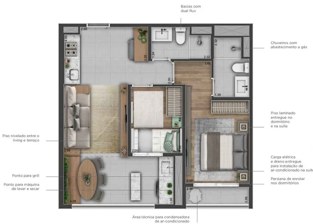 Apartamento, 2 quartos, 54 m² - Foto 10