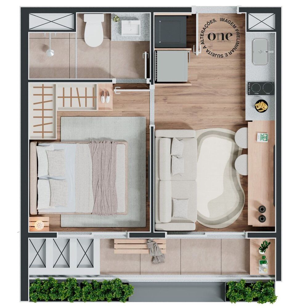 Kitnet-Studio, 26 m² - Foto 5