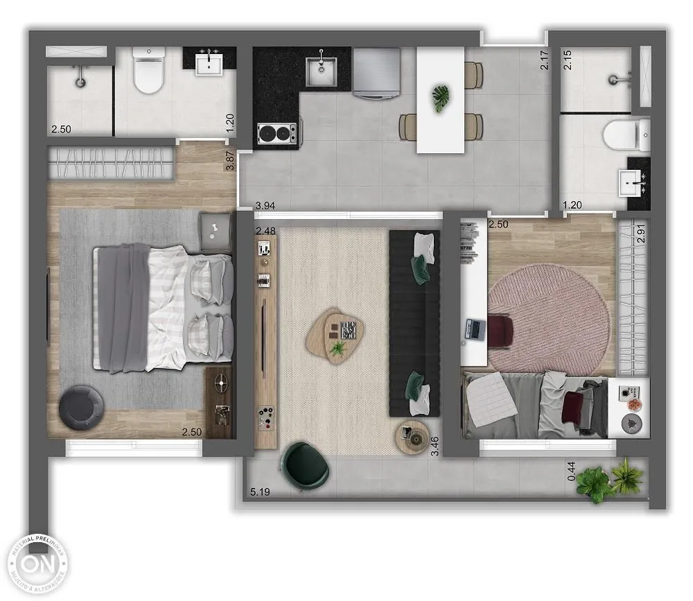 Kitnet-Studio, 23 m² - Foto 8