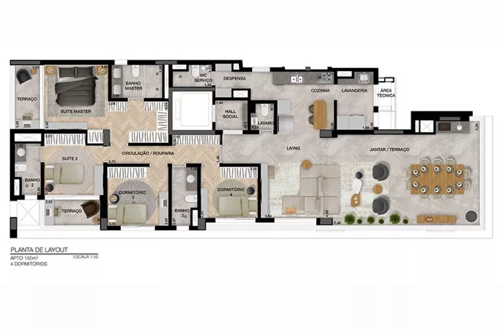 Apartamento, 3 quartos, 167 m² - Foto 14