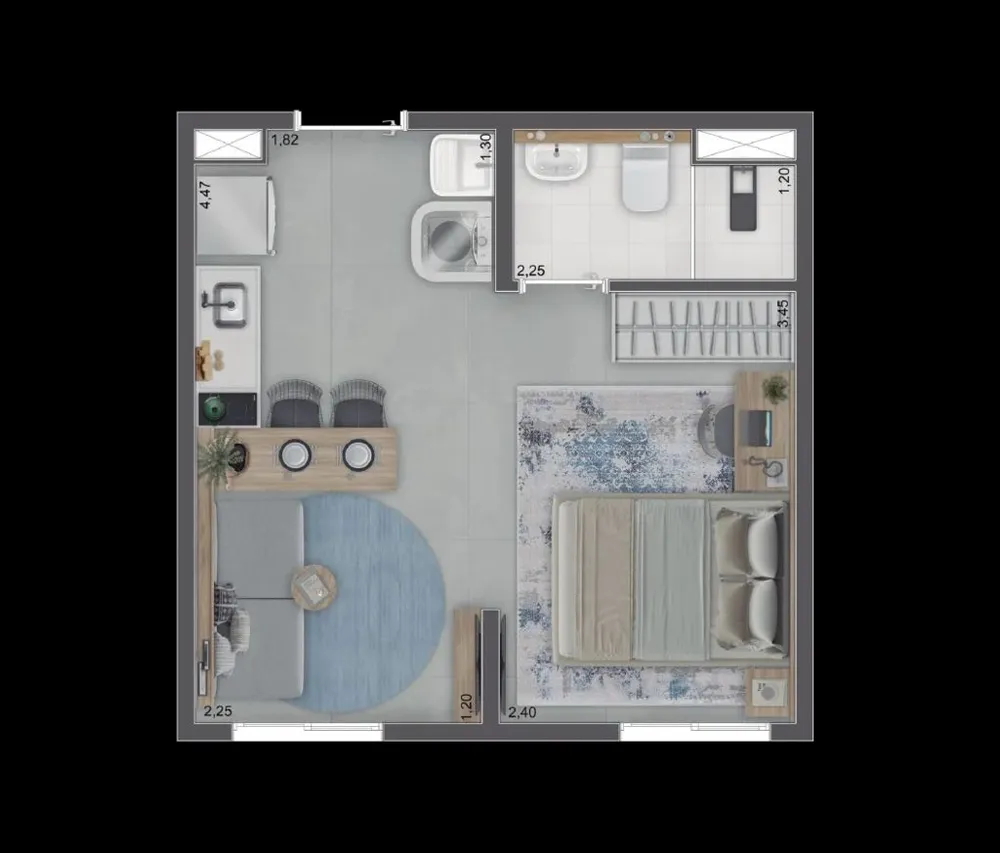 Apartamento, 2 quartos, 34 m² - Foto 6