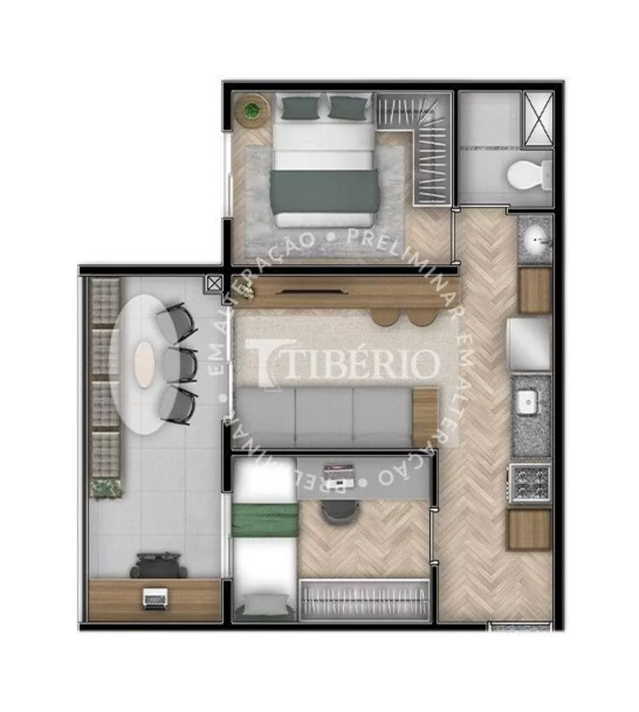 Apartamento, 2 quartos, 45 m² - Foto 11
