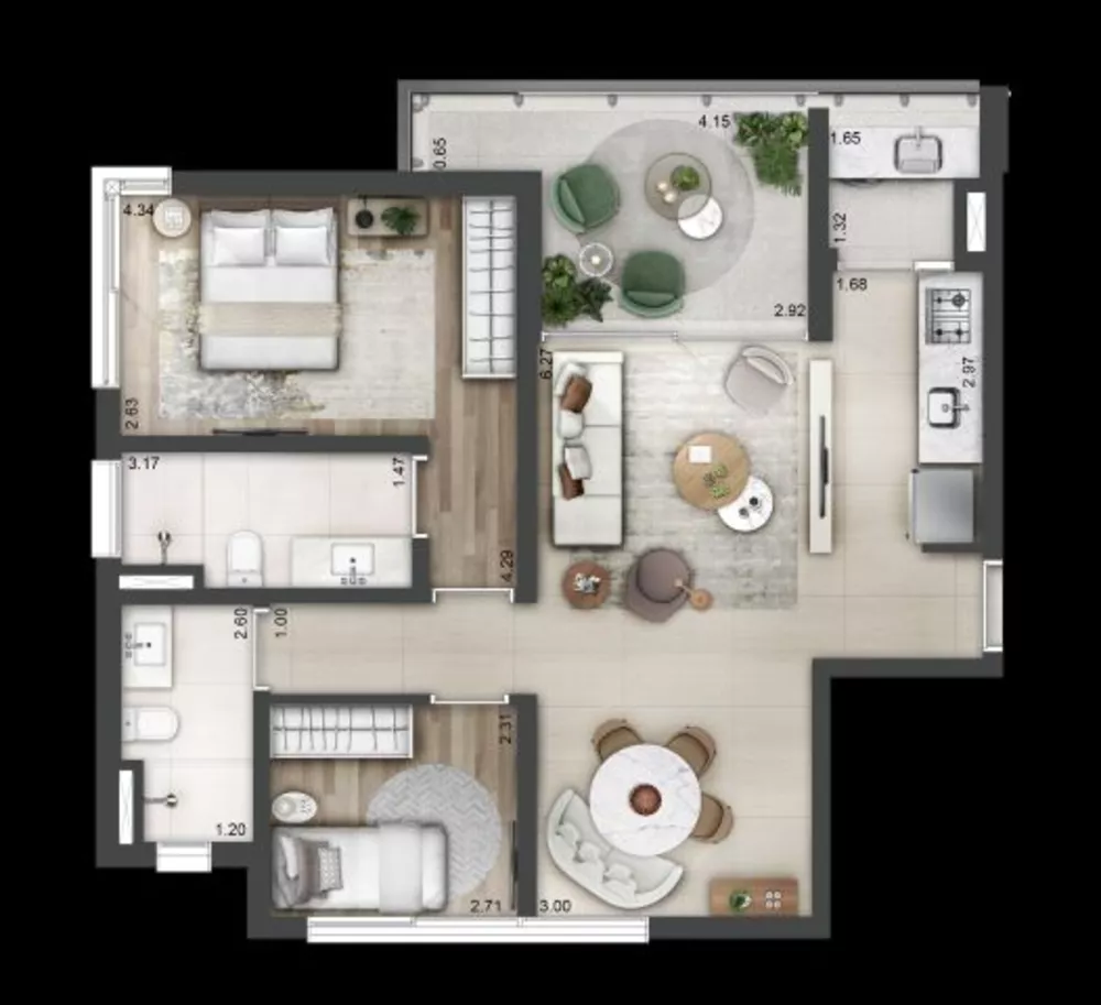 Cobertura à venda com 3 quartos, 222m² - Foto 3