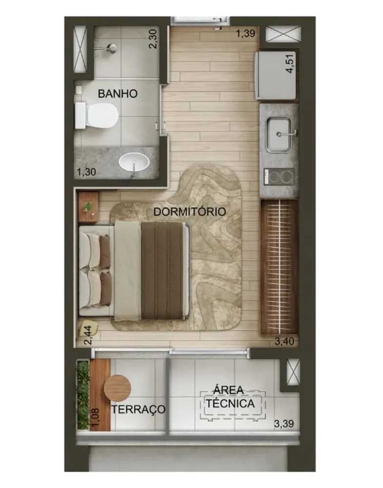 Apartamento, 2 quartos, 74 m² - Foto 12