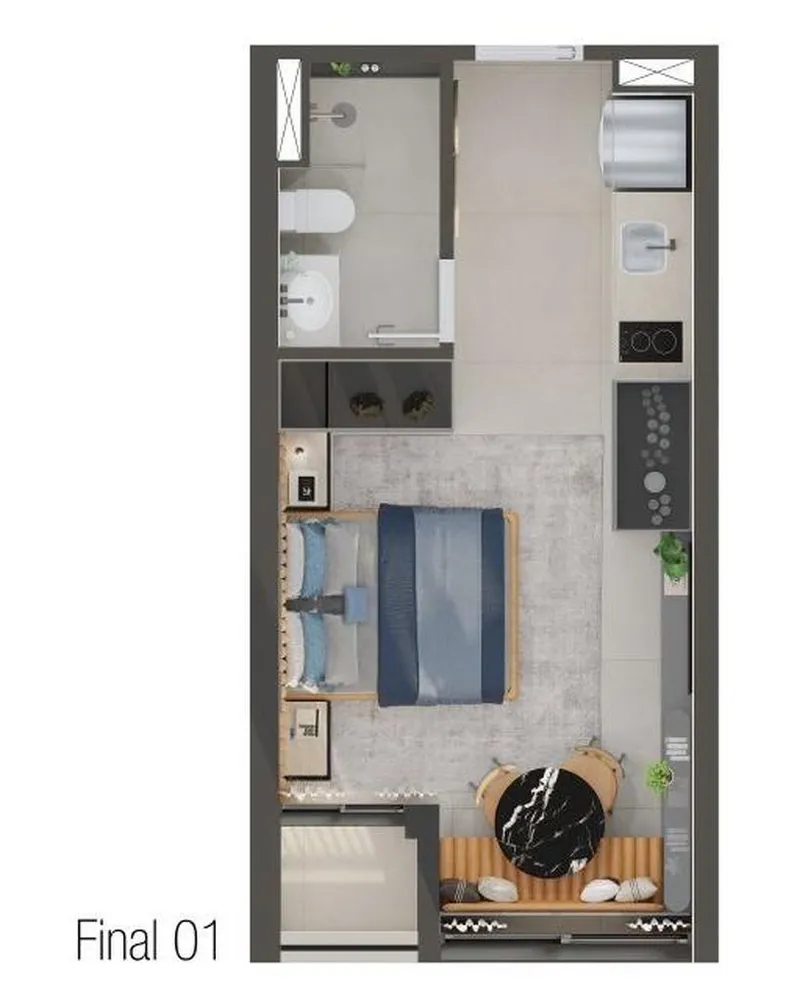 Kitnet-Studio, 25 m² - Foto 12