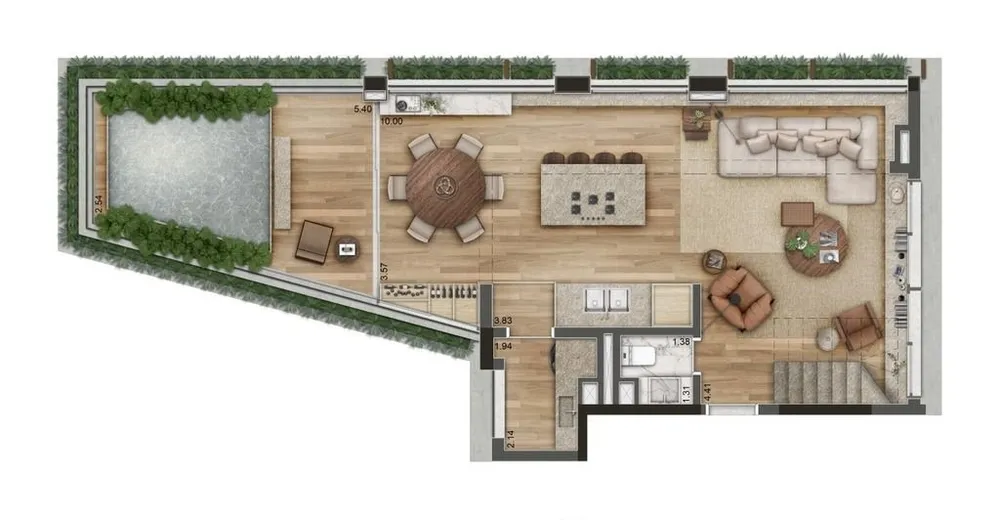 Cobertura, 2 quartos, 157 m² - Foto 12
