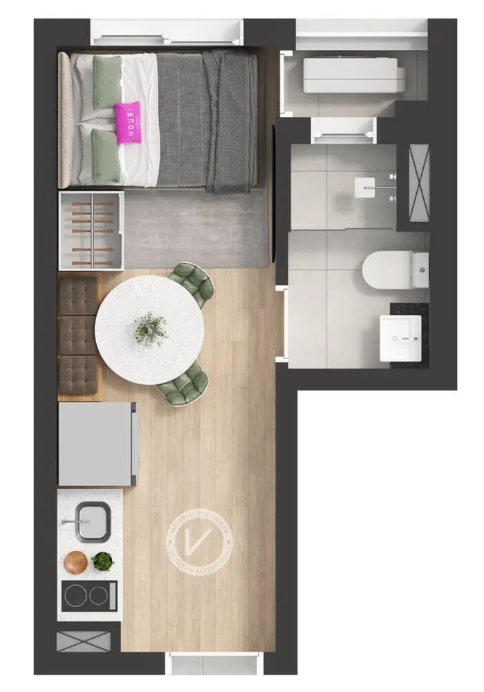 Kitnet-Studio, 24 m² - Foto 4